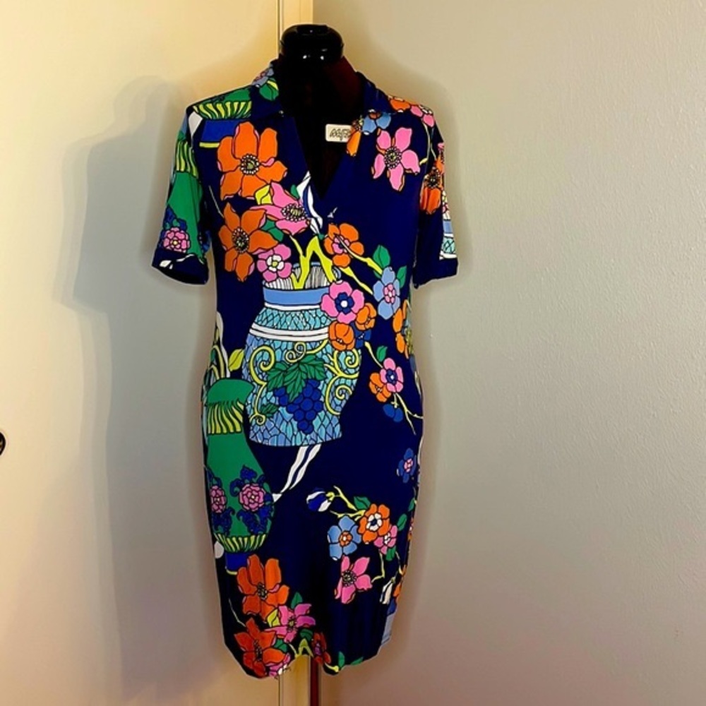 Vintage Tori Richard jersey knit dress